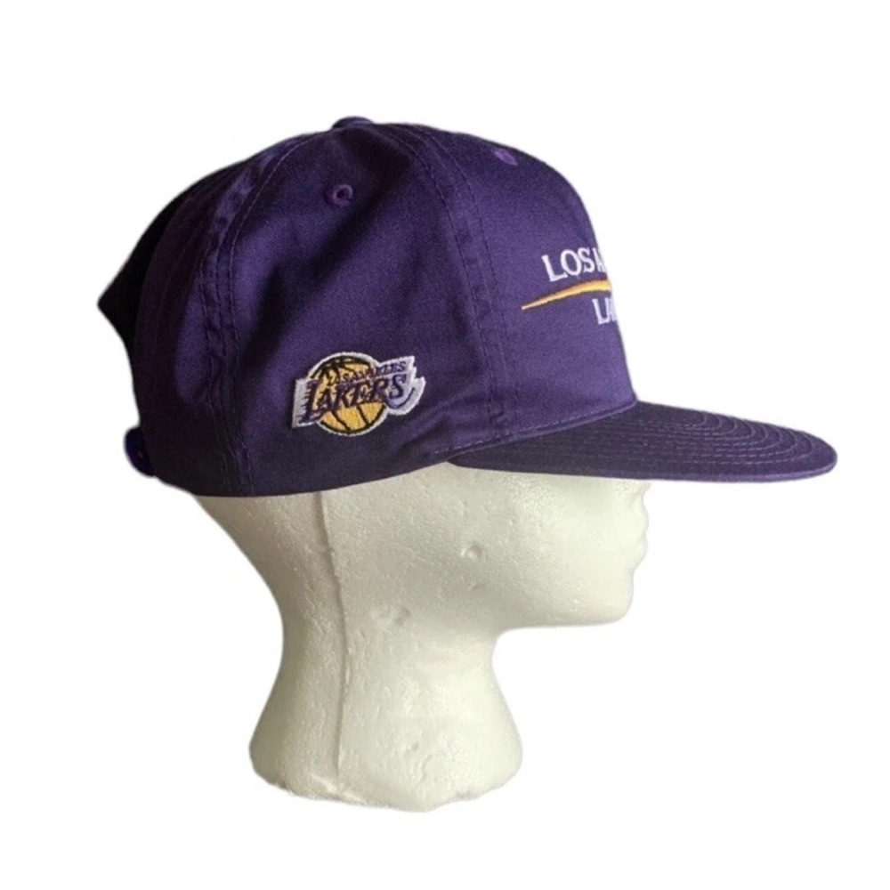 Vintage 90s Los Angeles Lakers Hat Snapback NWT NOS Kobe Bryant LA RARE - Picture 2 of 8